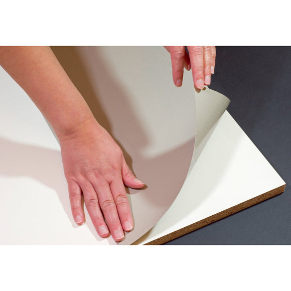 Cream White Avola Peel and Stick Vinyl Foil